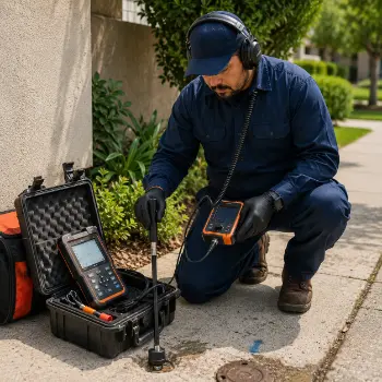 Acoustic leak detection in San Jose with professional equipment to find hidden leaks