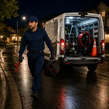 Emergency plumber truck in San Jose providing fast response for urgent plumbing issues