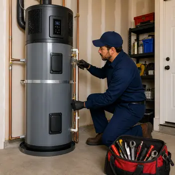 Heat pump water heater installation in San Jose for energy-efficient home upgrade