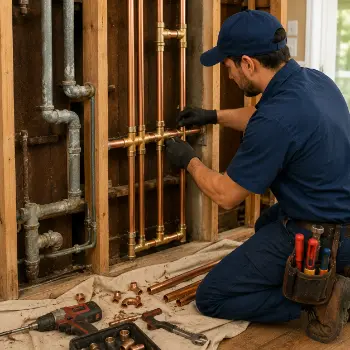 Whole-house repipe in Campbell by plumber replacing galvanized pipes in older homes